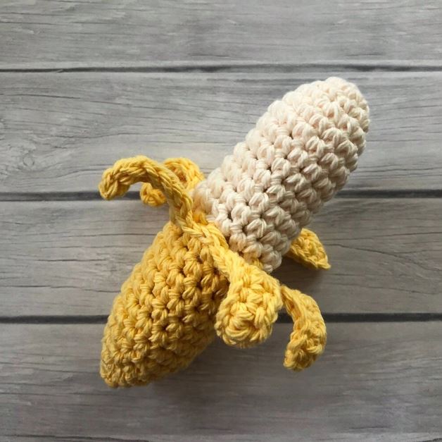 Newborn Photography Outfit Monkey Hat Diaper Cover And Banana Set- 3Pcs