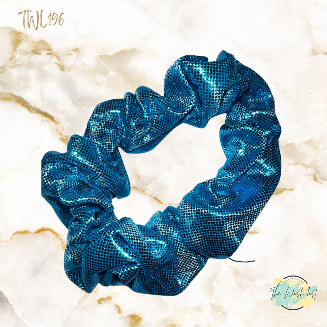 Glitter colorfully scrunchies for girls 2pcs
