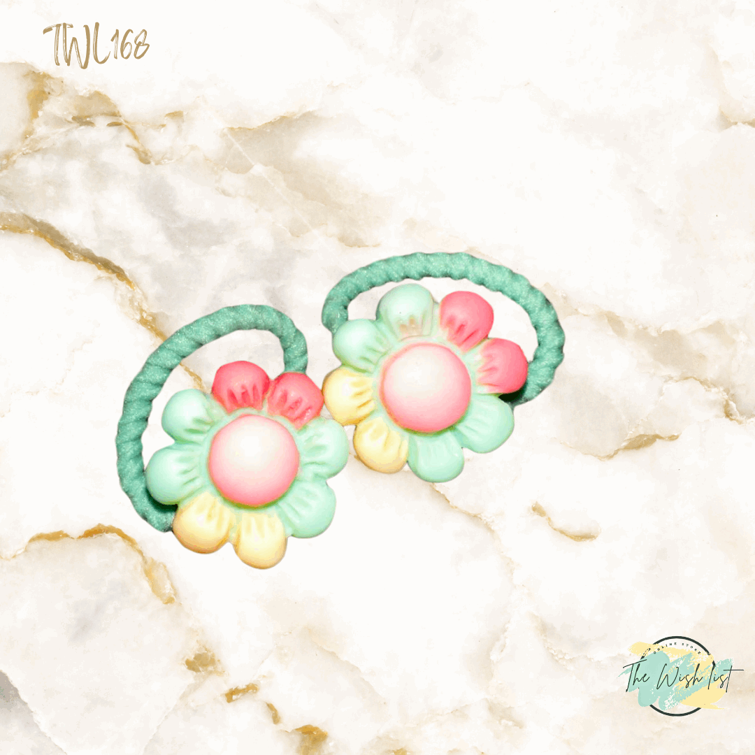 Character Hair Tie sets of 2 Pairs For Girls