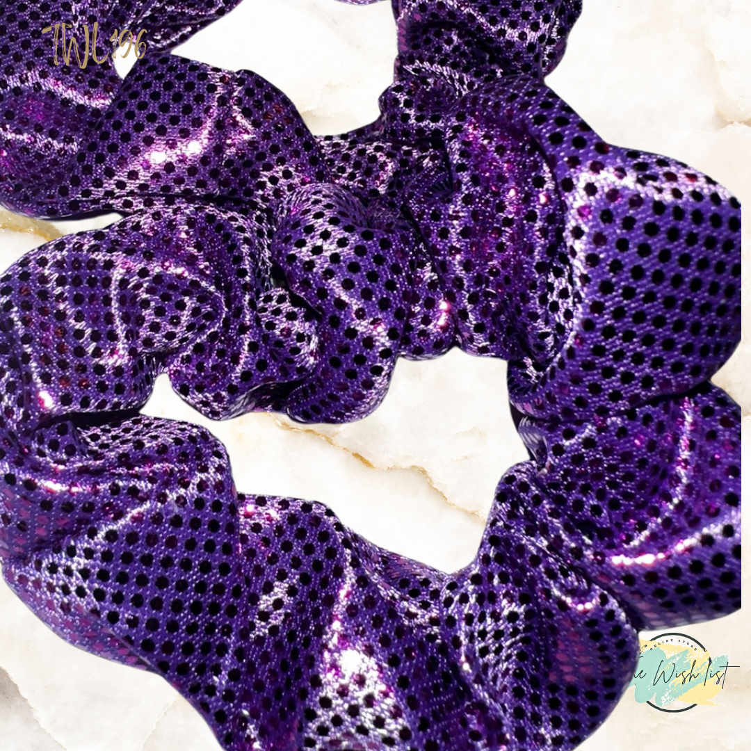 Glitter colorfully scrunchies for girls 2pcs