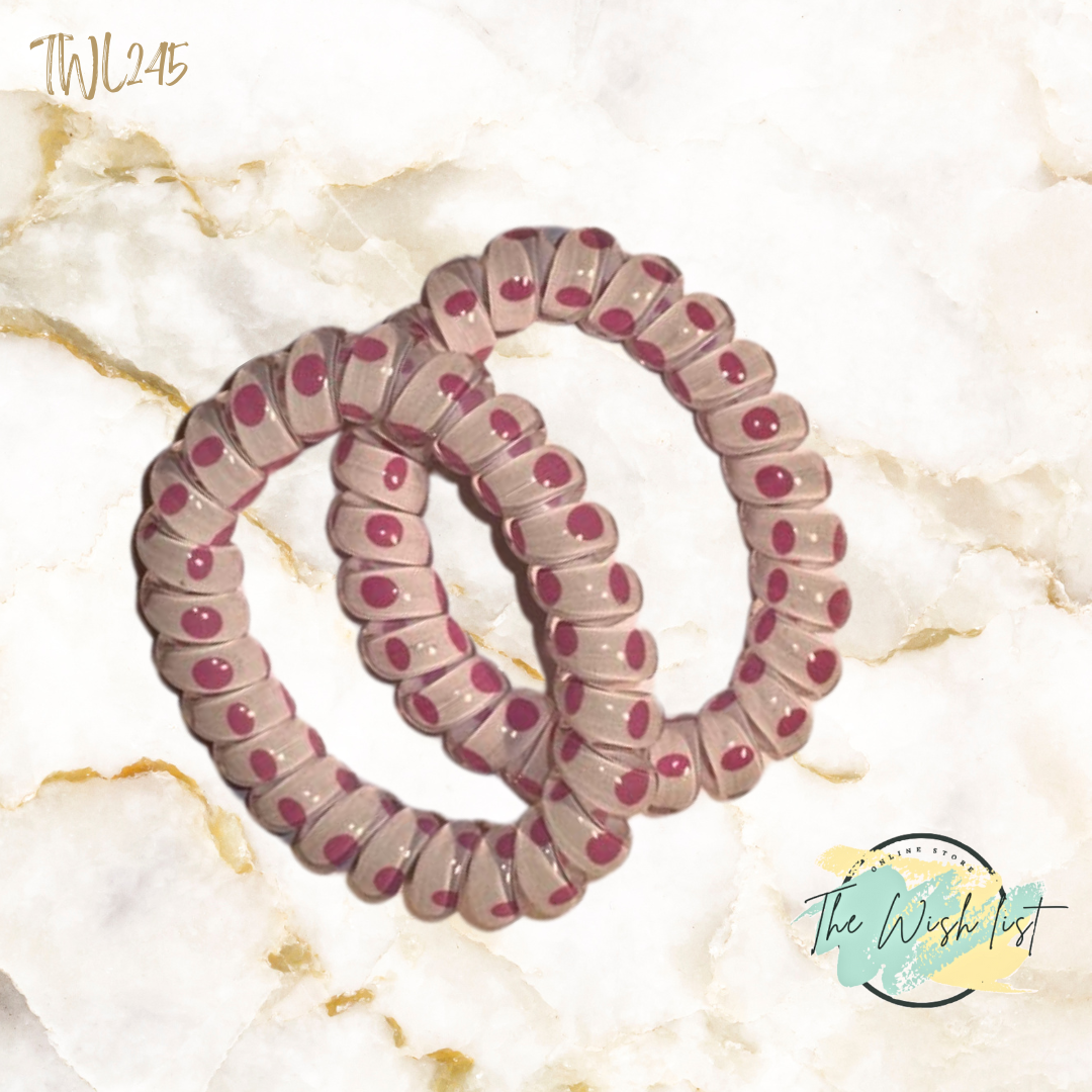 Pattern Coil Wire hair tie