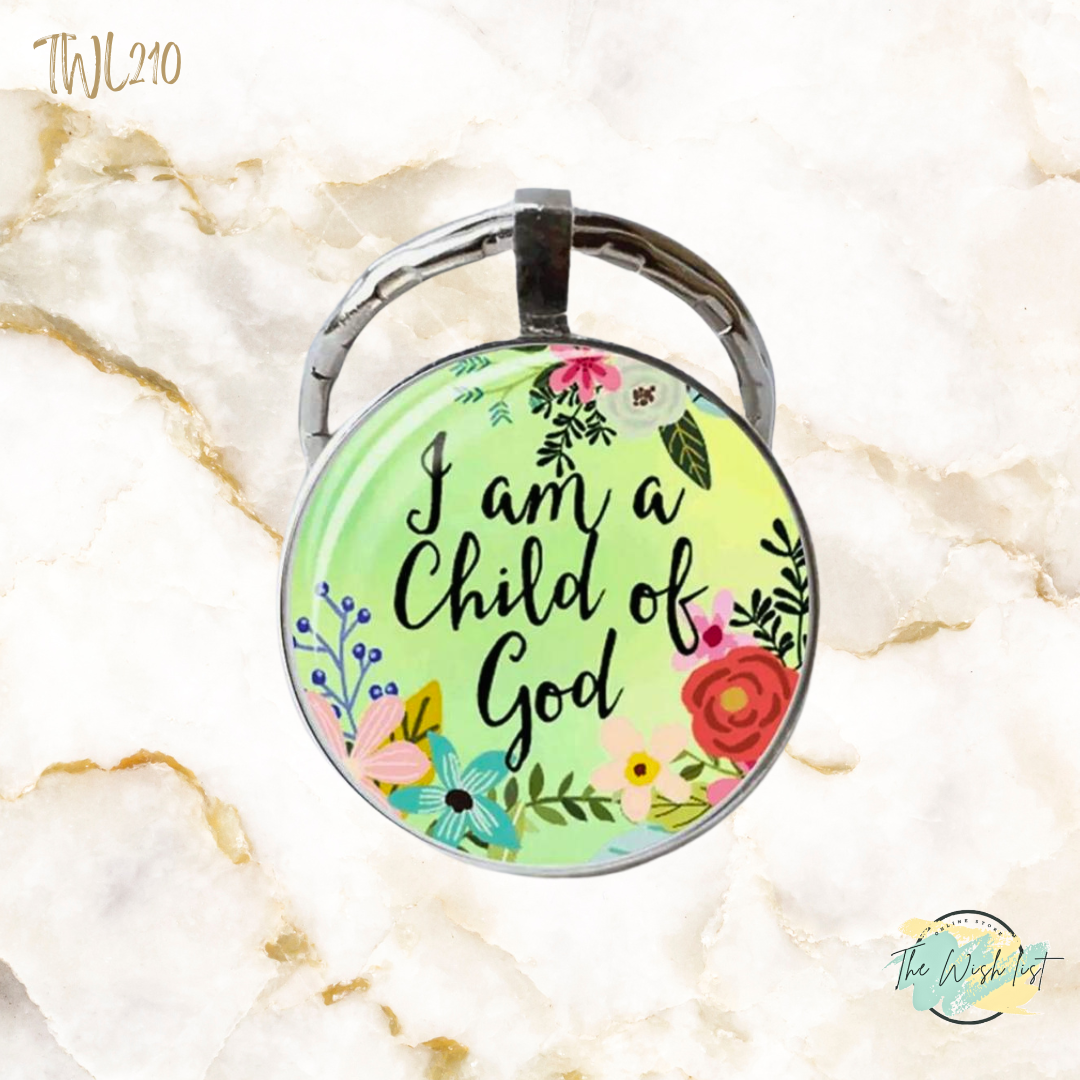 Inspirational Bible verse key chain
