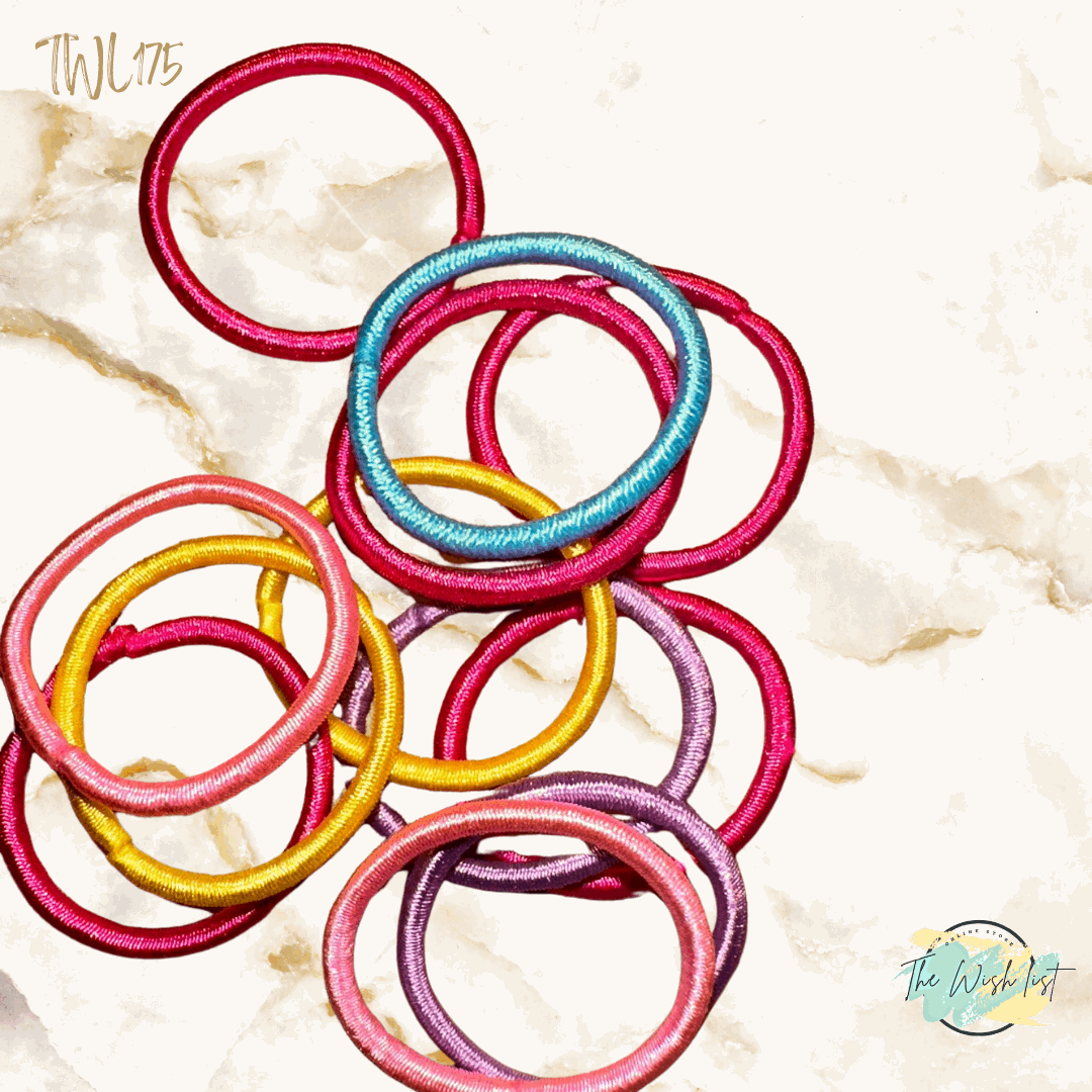 Bright Color hair tie for girls 12pce