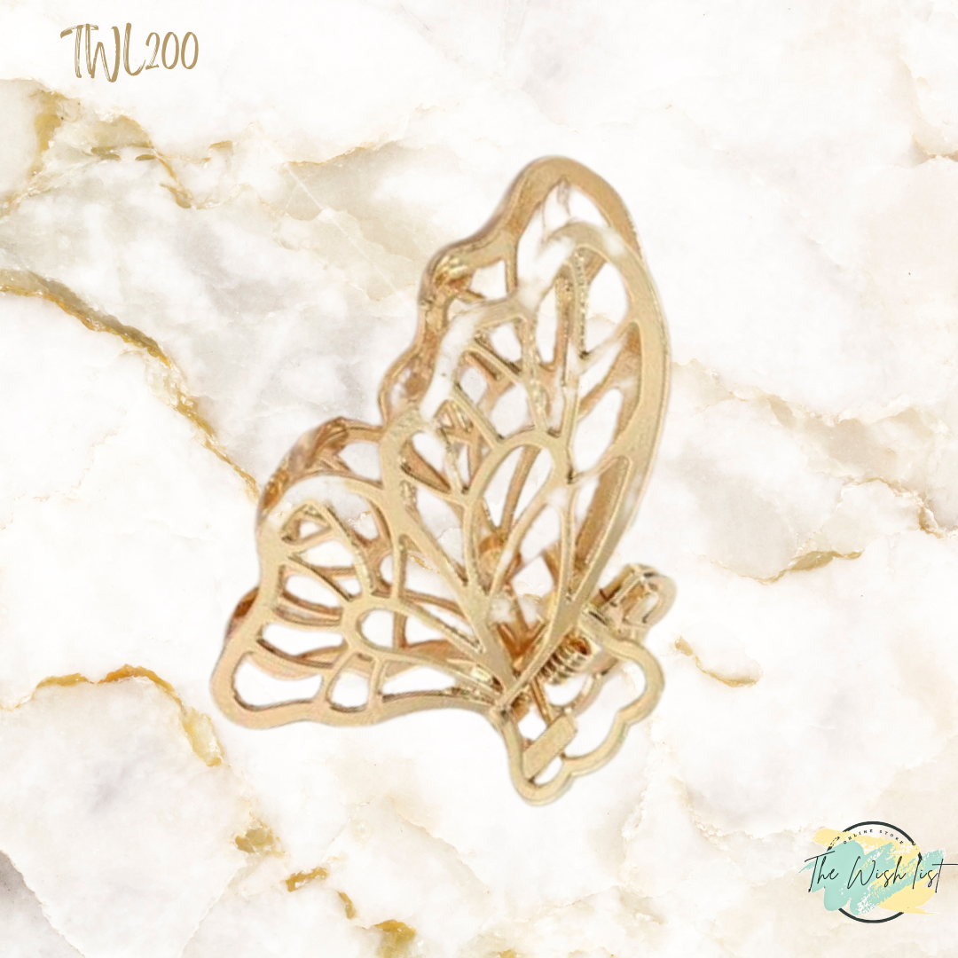 Strong Butterfly Hair Claws Hair Clip- Cold Color