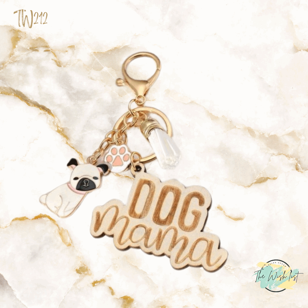 Dog Mams Key Chain with Tassel
