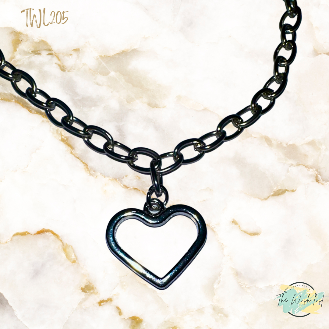 Hollow Heart Shape pendant Necklace