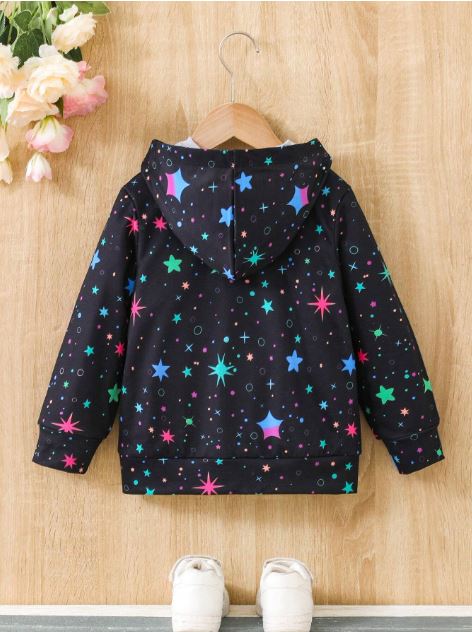 Young Girl Unicorn Star Luminous Winter Jacket