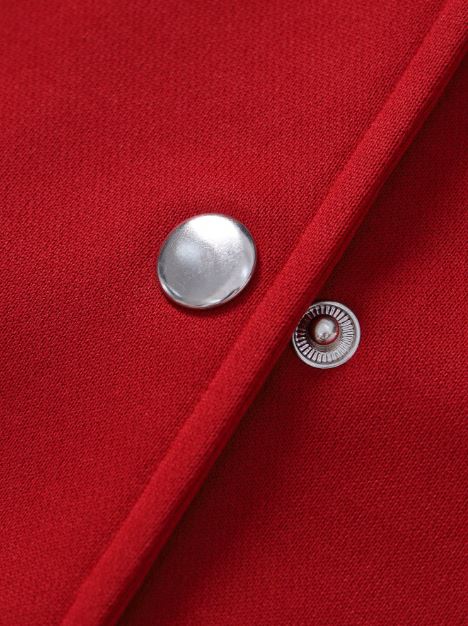 Baseball Jacket And Pleated Skirt Suit, Fashionable School Style- tween Girl