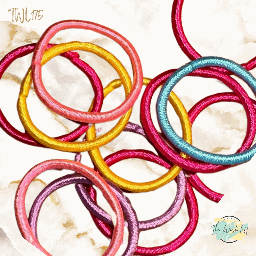 Bright Color hair tie for girls 12pce