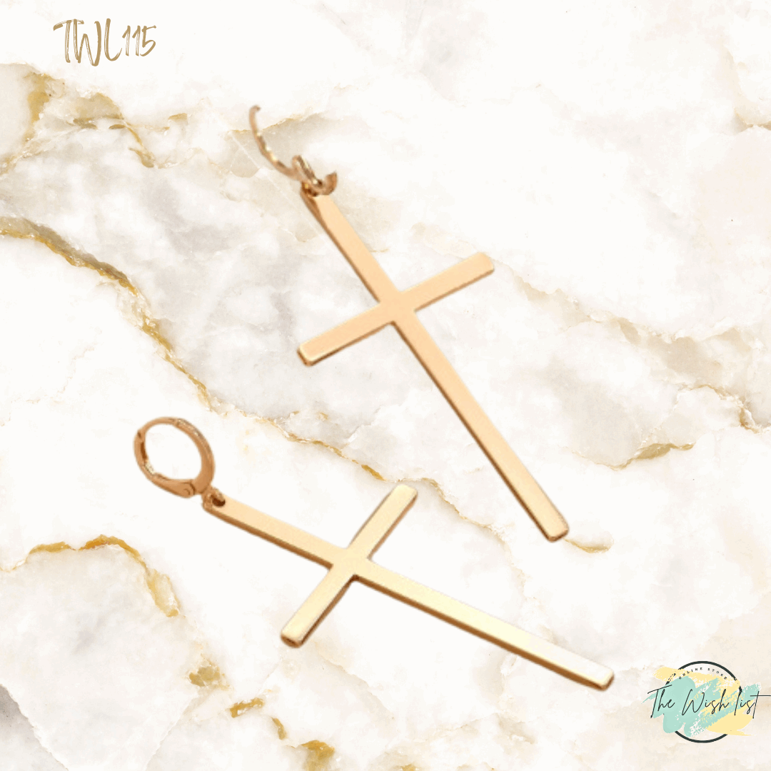 Cross Drop Earrings For Women