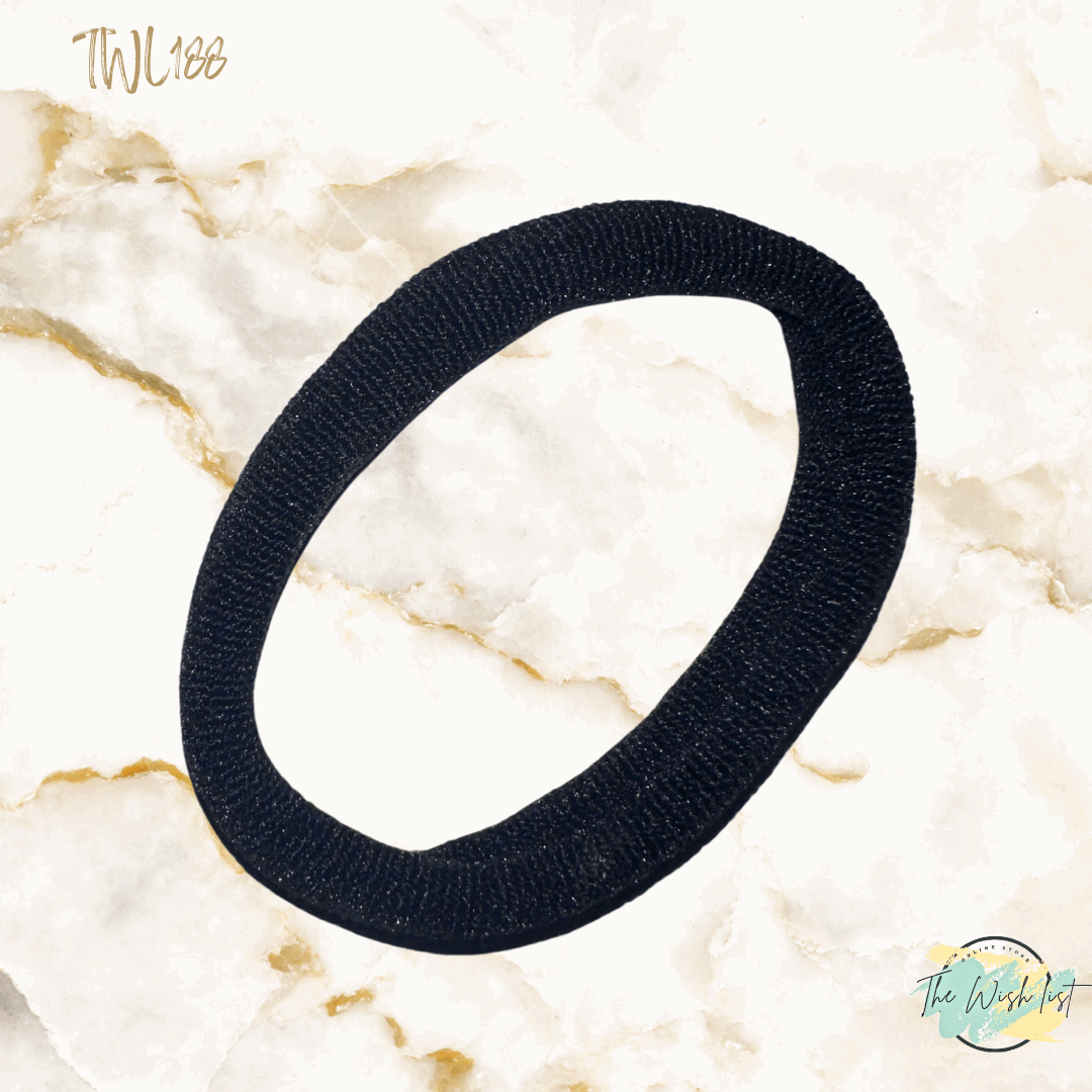 Basic Hair Tie, Solid Color For Women 10Pcs