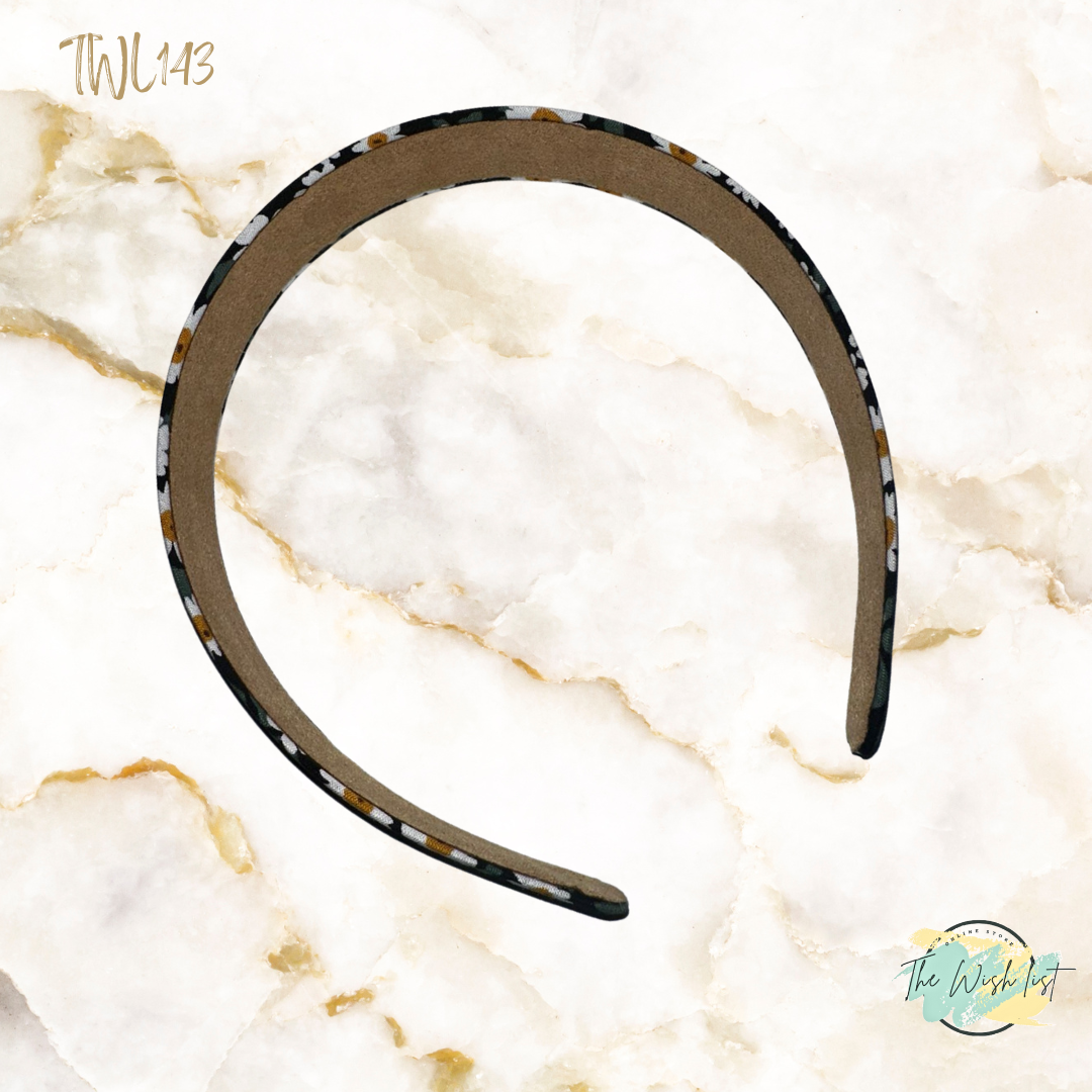 Trendy and Simply Floral Daisy Print Womens Headband, Suitable For Daily Use