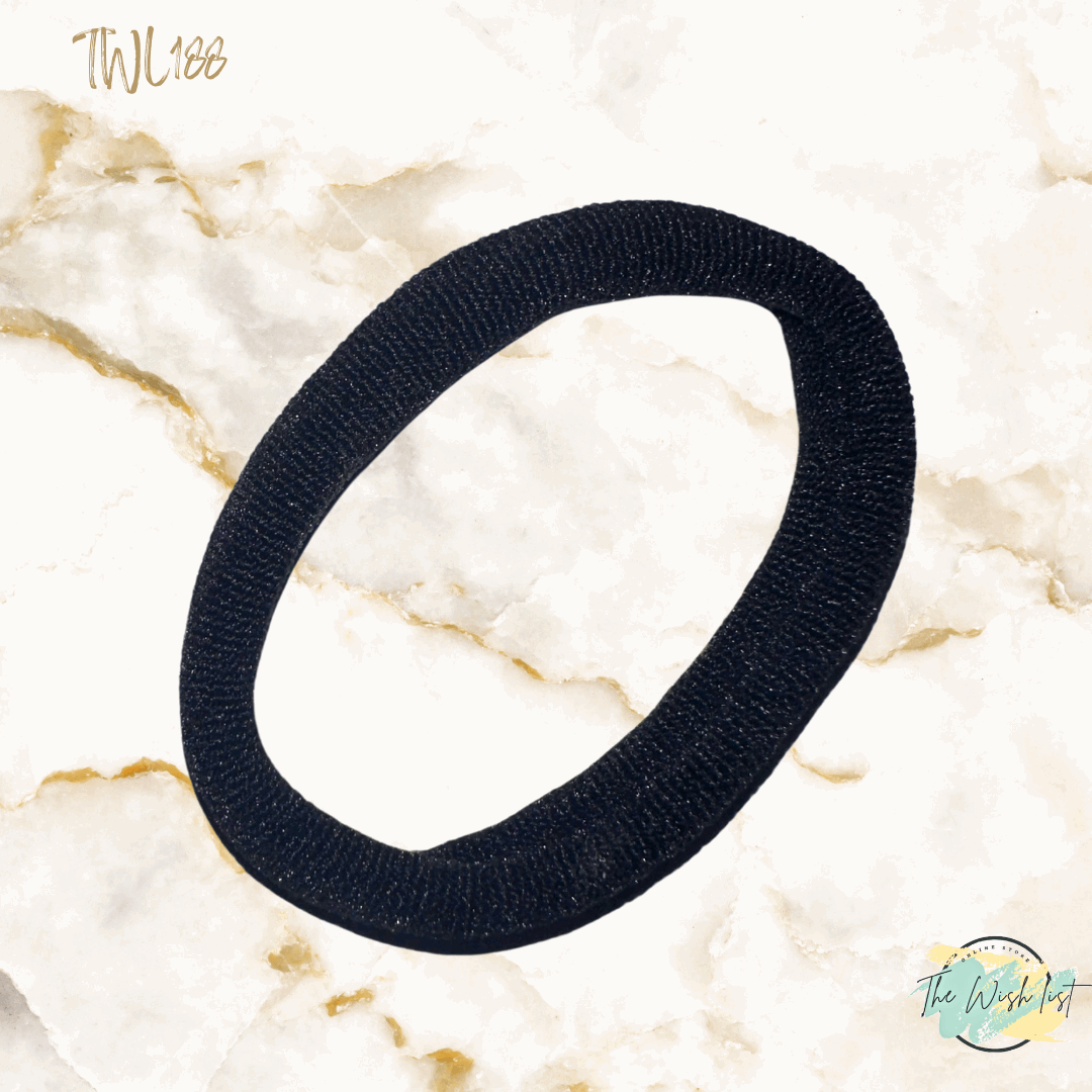 Basic Hair Tie, Solid Color For Women 10Pcs