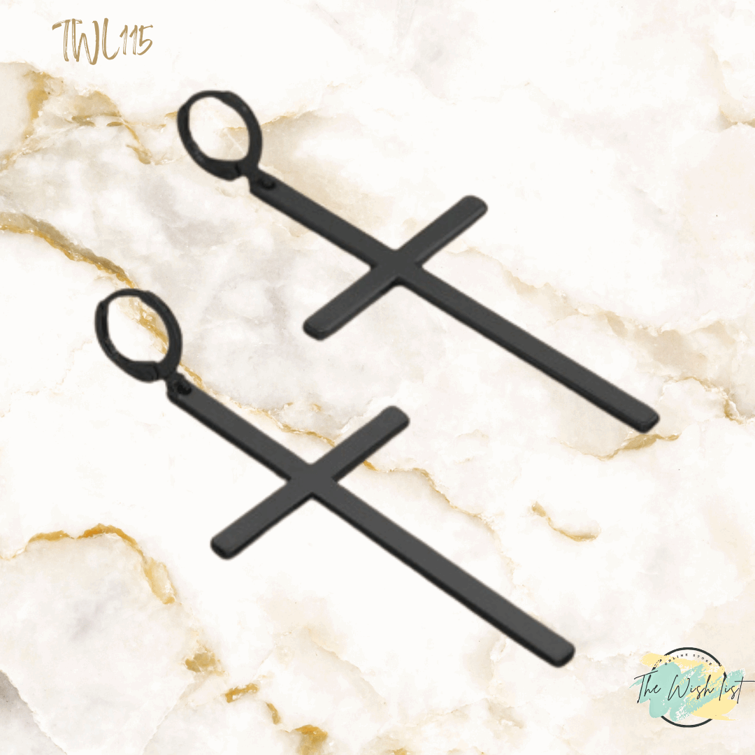 Cross Drop Earrings For Women