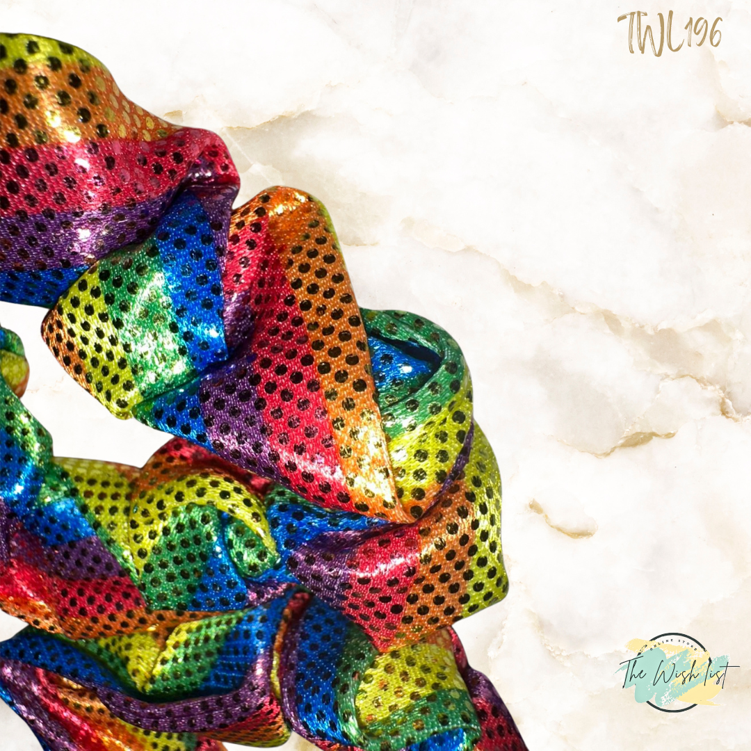 Glitter colorfully scrunchies for girls 2pcs