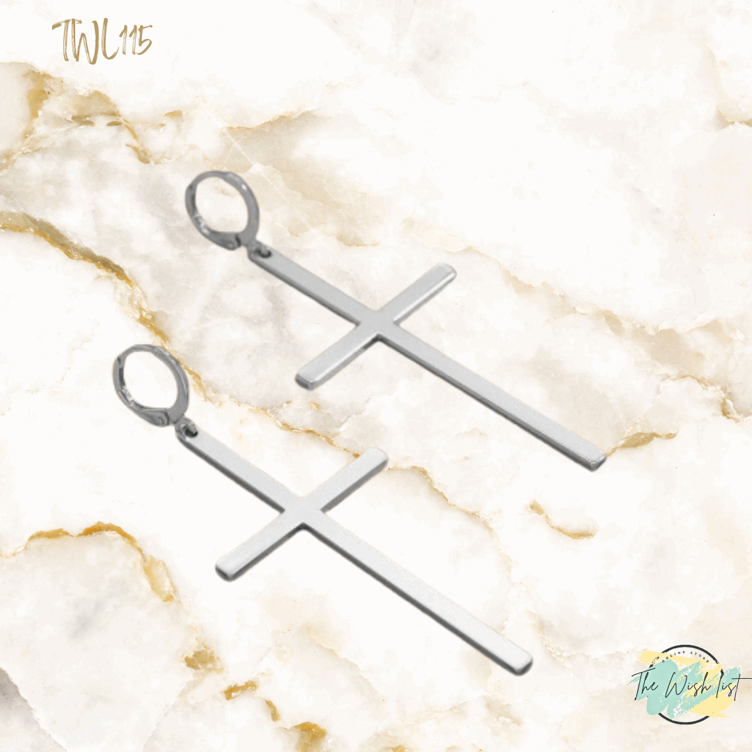 Cross Drop Earrings For Women