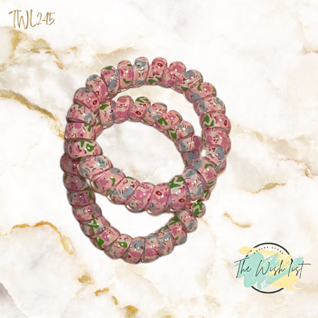 Pattern Coil Wire hair tie