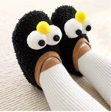 Baby Floor Socks Shoes Infant Toddler Learning-To-Walk Warm Thick Socks With Non-Slip Sole For 1-3 Year Old Kids