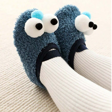 Baby Floor Socks Shoes Infant Toddler Learning-To-Walk Warm Thick Socks With Non-Slip Sole For 1-3 Year Old Kids