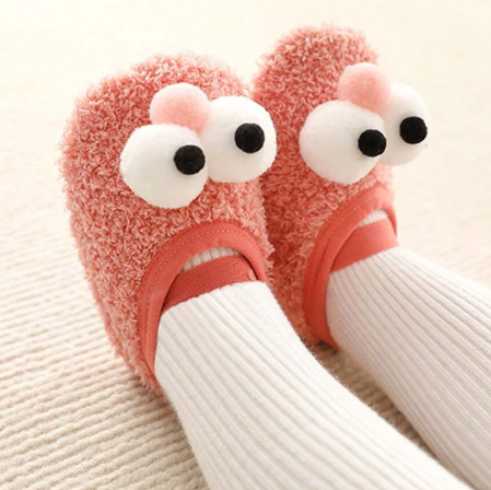 Baby Floor Socks Shoes Infant Toddler Learning-To-Walk Warm Thick Socks With Non-Slip Sole For 1-3 Year Old Kids