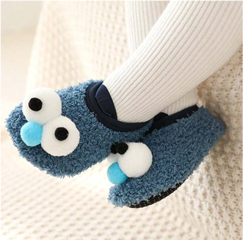 Baby Floor Socks Shoes Infant Toddler Learning-To-Walk Warm Thick Socks With Non-Slip Sole For 1-3 Year Old Kids