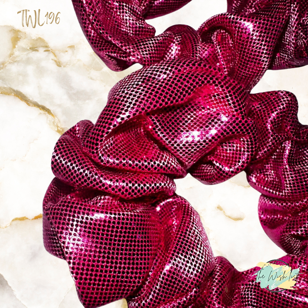 Glitter colorfully scrunchies for girls 2pcs