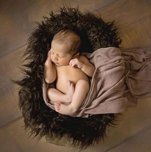 Faux Fur Newborn Photography Props Blanket Fluffy Soft Shoot Backdrop