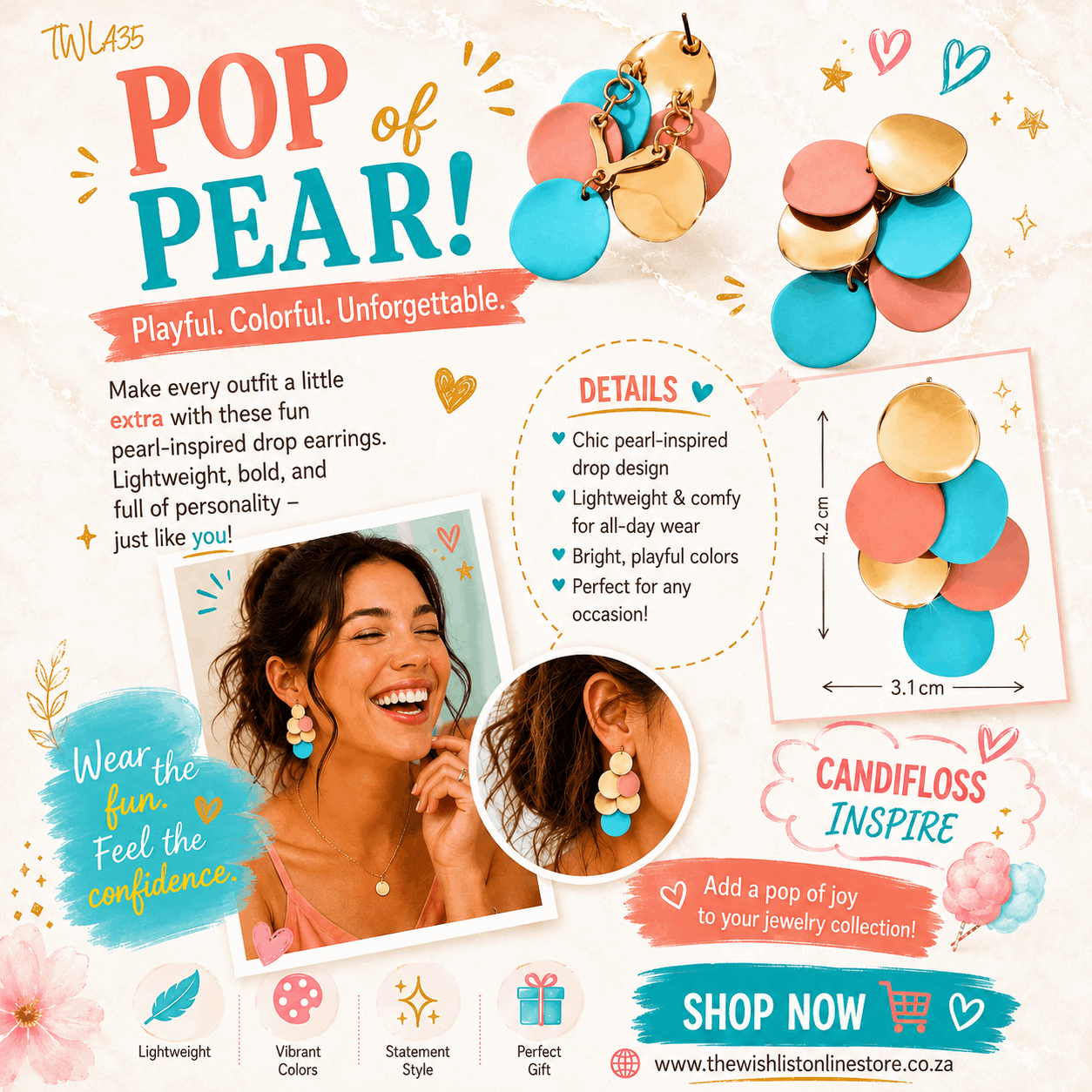 Candyfloss Earrings