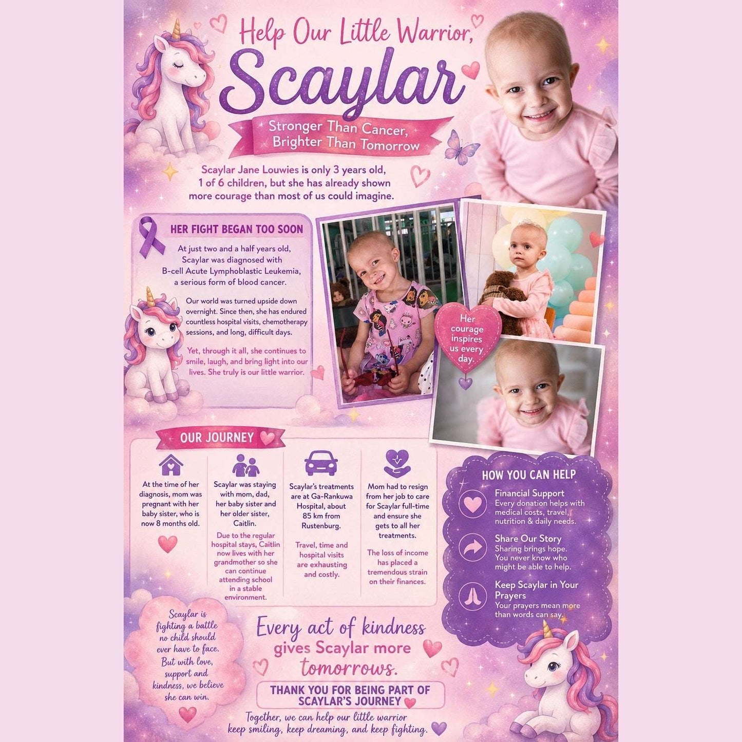 Scaylar's Stitch Hair Bow -2Pc