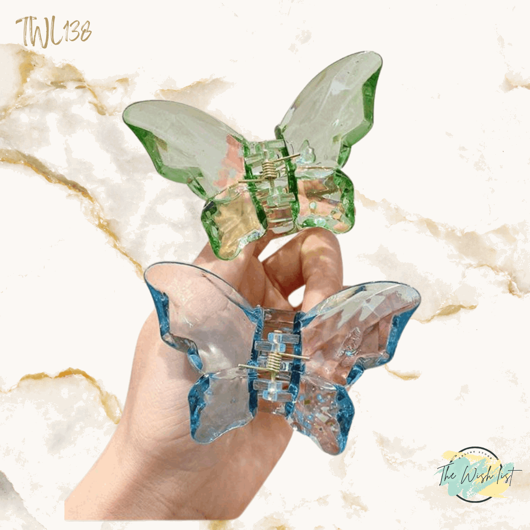 Butterfly Style Lightweight Plastic Hair Clip