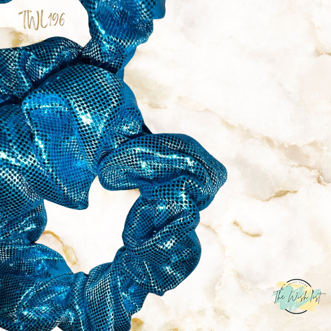Glitter colorfully scrunchies for girls 2pcs