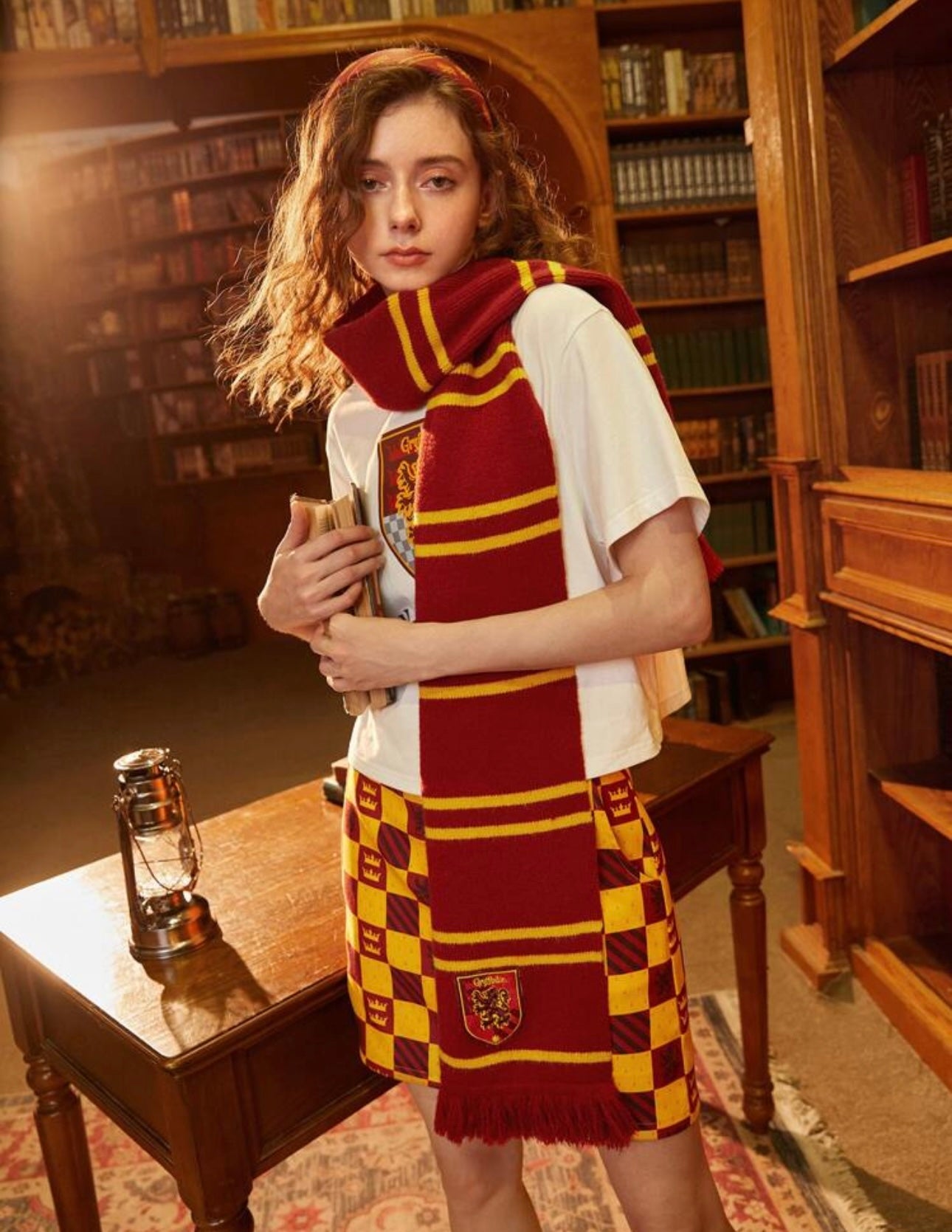 HARRY POTTER Gryffindor Color Block Striped Scarf