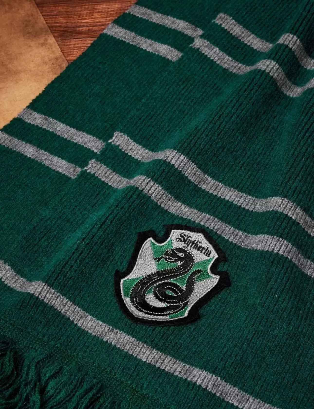 HARRY POTTER X SHEIN Striped Pattern Tassel Scarf,Gifts, Tassel Scarf