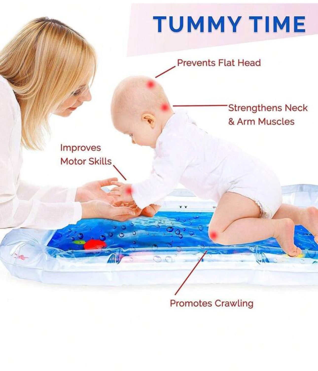 Jellyfish Thickened Baby Water Pad For Crawling And Training, Comfortable Cushion For, Promotes Sensory Development And Coordination Baby Toys, Toys For Infants, Tummy Time
