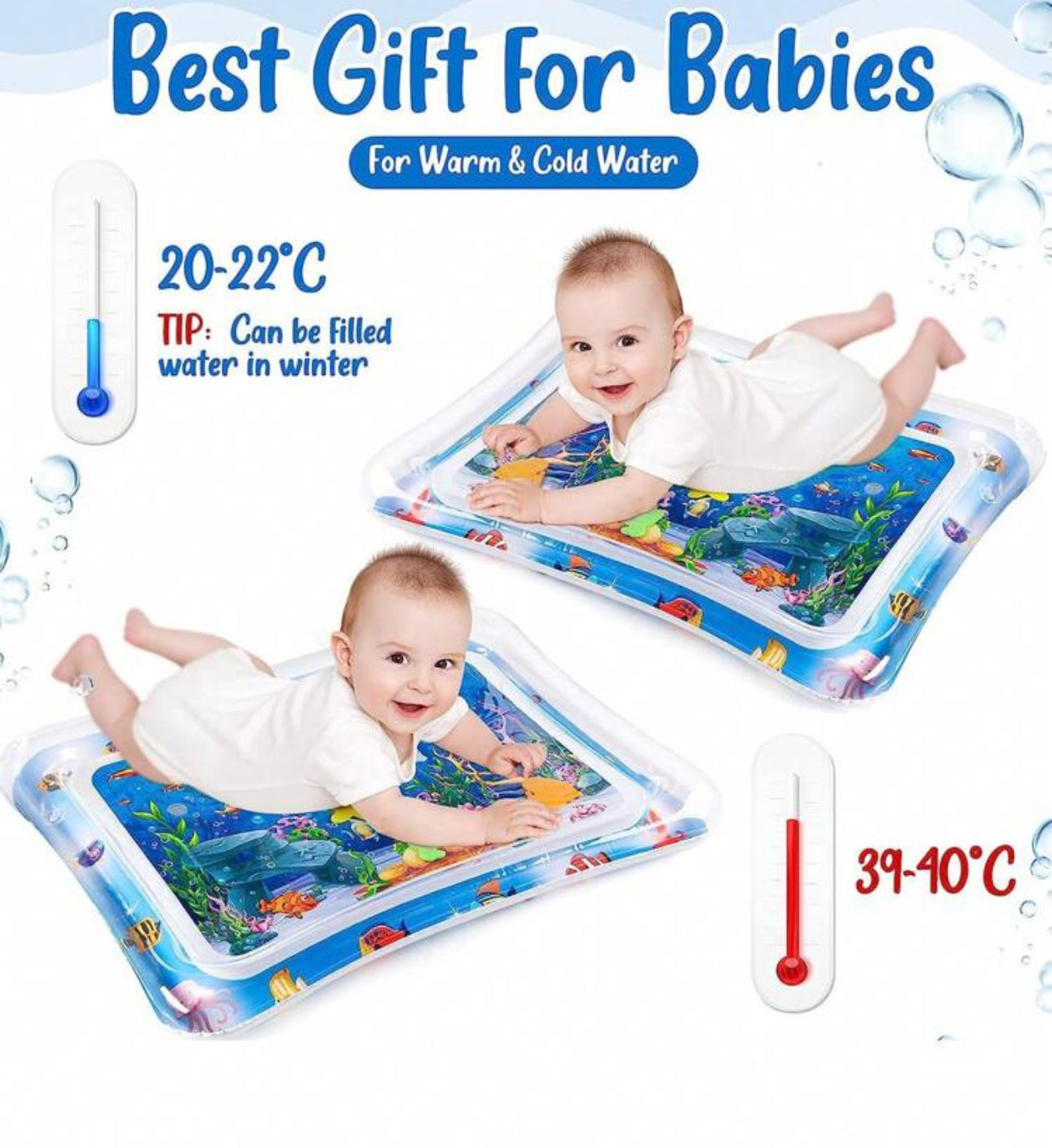 Jellyfish Thickened Baby Water Pad For Crawling And Training, Comfortable Cushion For, Promotes Sensory Development And Coordination Baby Toys, Toys For Infants, Tummy Time