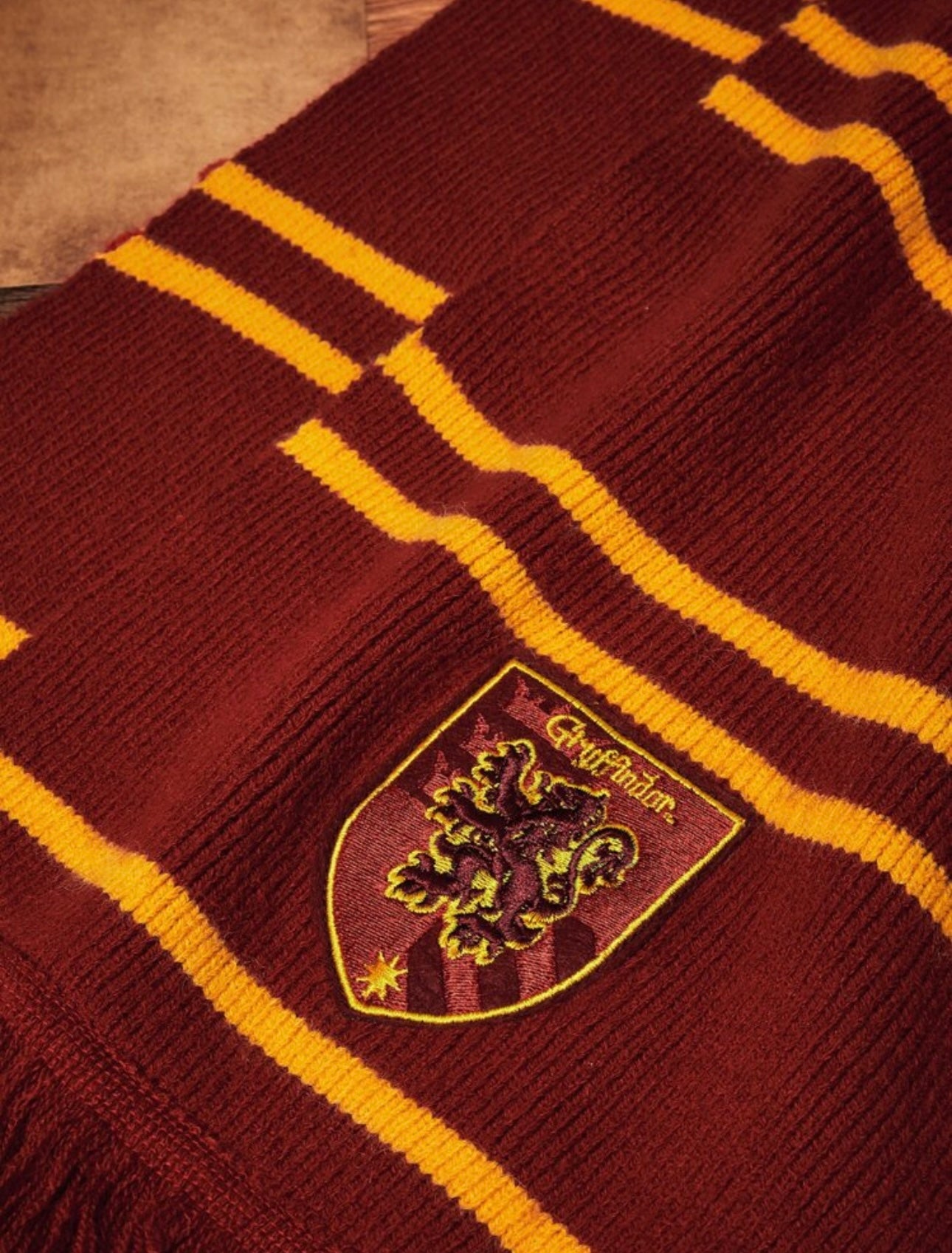 HARRY POTTER Gryffindor Color Block Striped Scarf