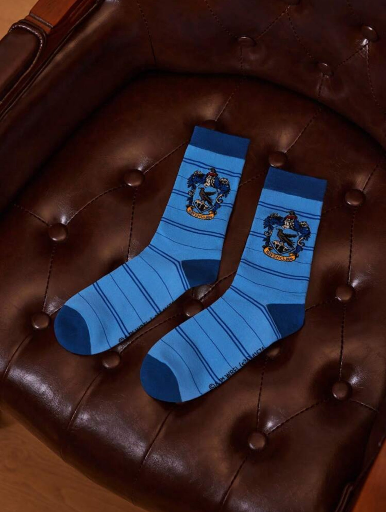 HARRY POTTER 4 Houses Women Badge And Stripe Pattern Color Block Mid-Calf Socks, Pack Of 4