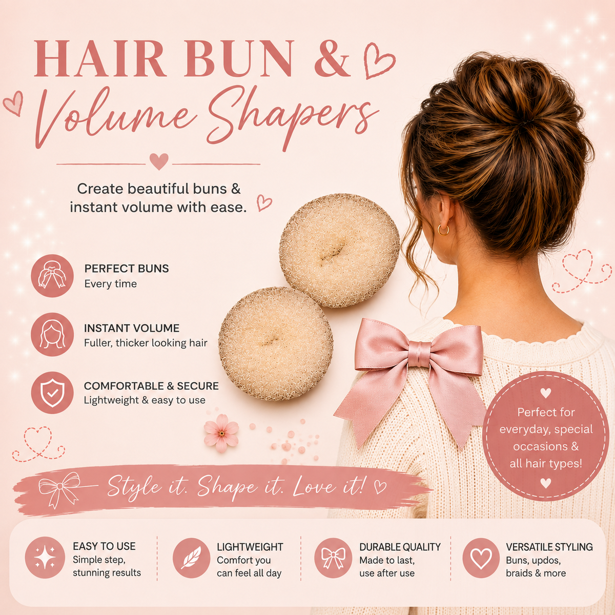 Hair Bun & Volume Shapers