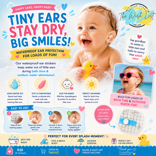 Waterproof ear protection stickers for babie, Toddler and kids