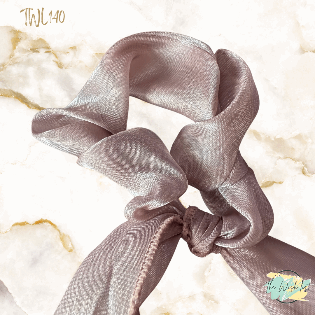 Ribbon and Scrunchie Hair Tie  For Daily Casual Outing Wear