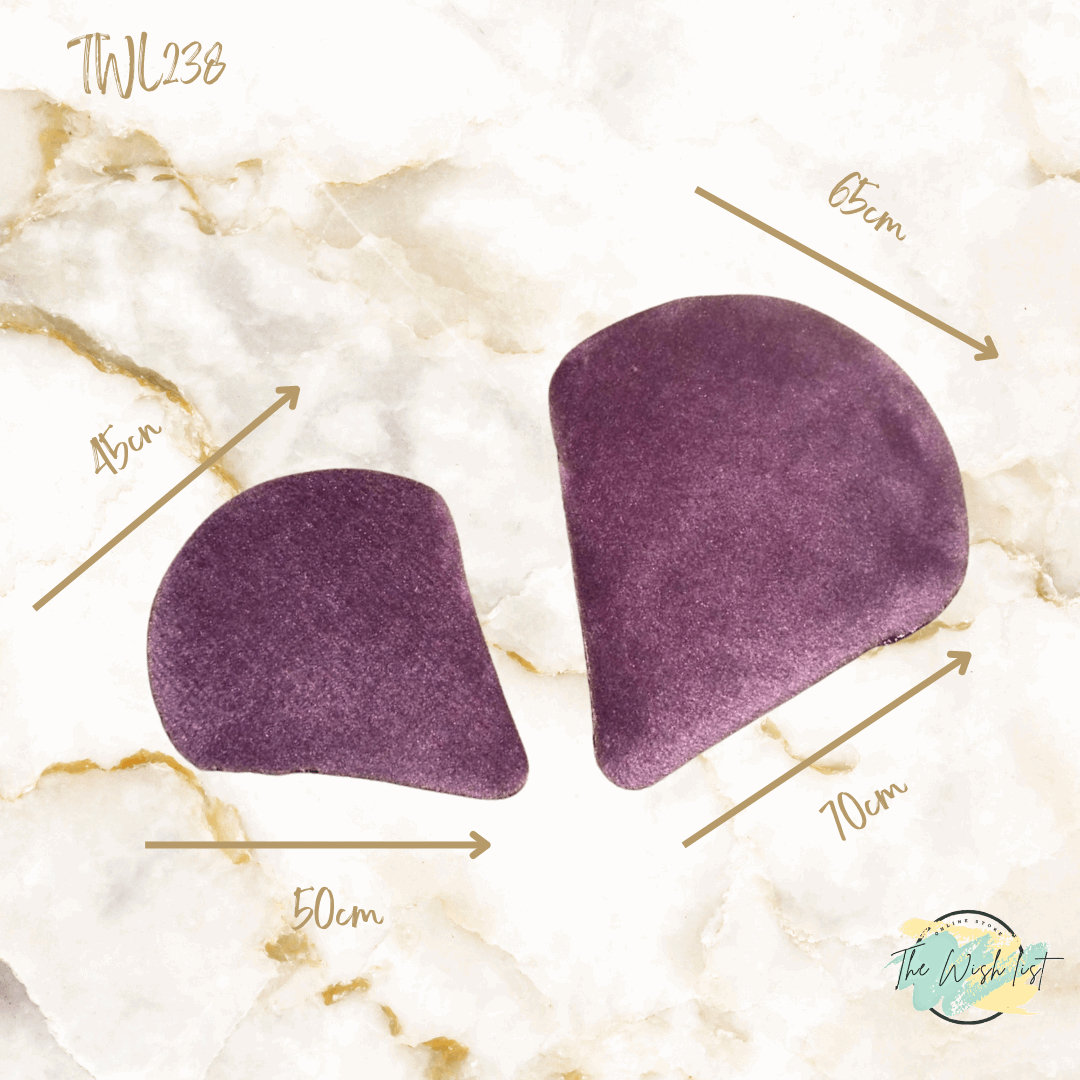 Purple Make up Powder puffs set -  2Pce