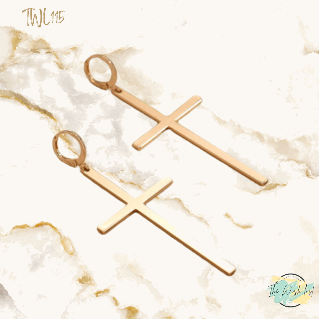 Cross Drop Earrings For Women