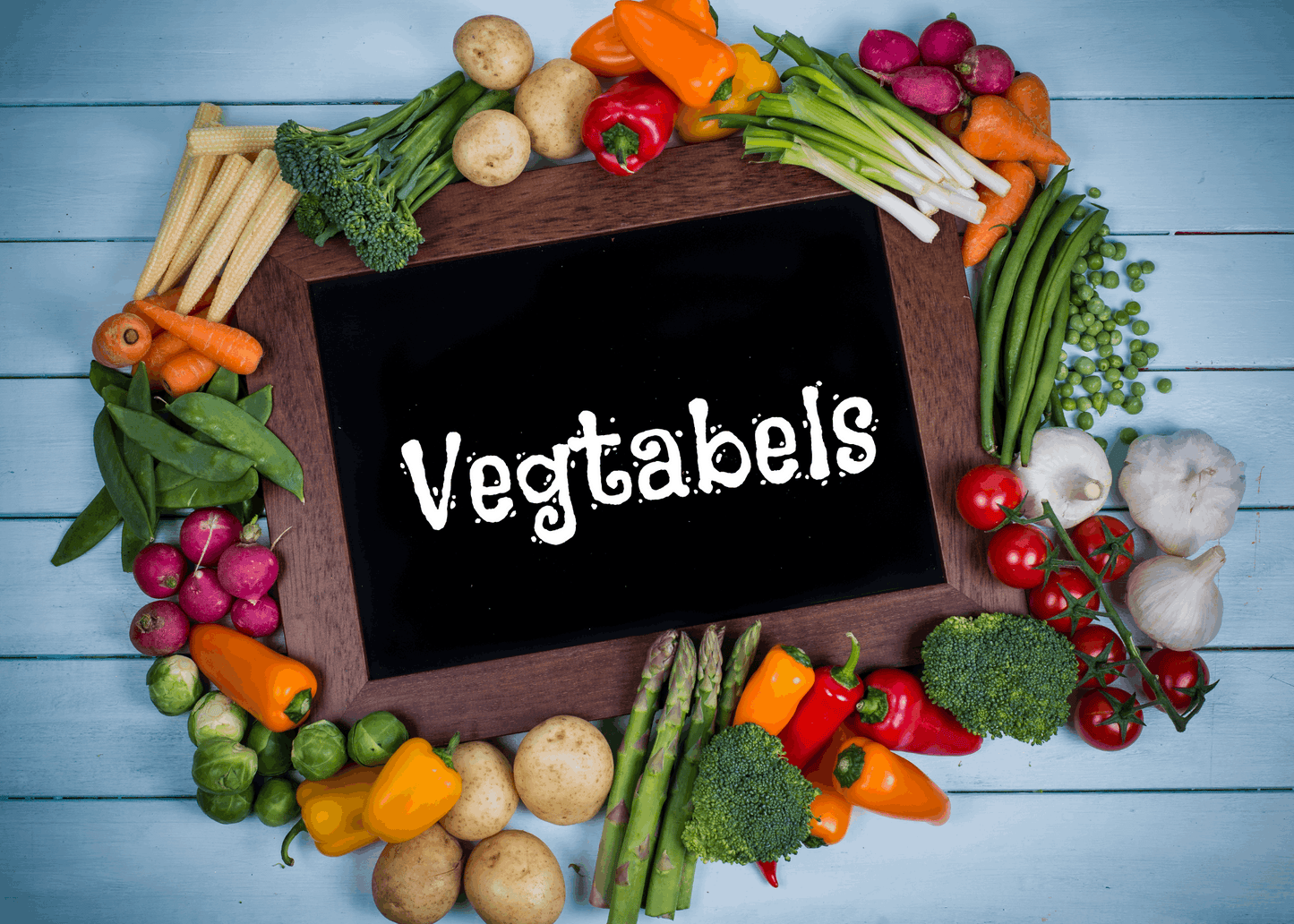 Vegetable flashcards for kids in English and Afrikaans