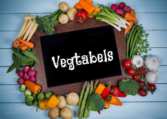 Vegetable flashcards for kids in English and Afrikaans