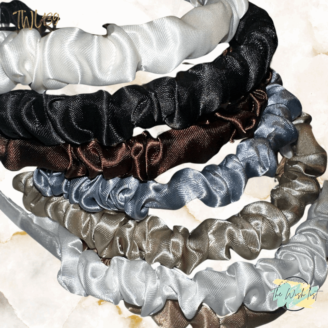 Solid Ruched Headband/ Alice Bands - Assorted Colors