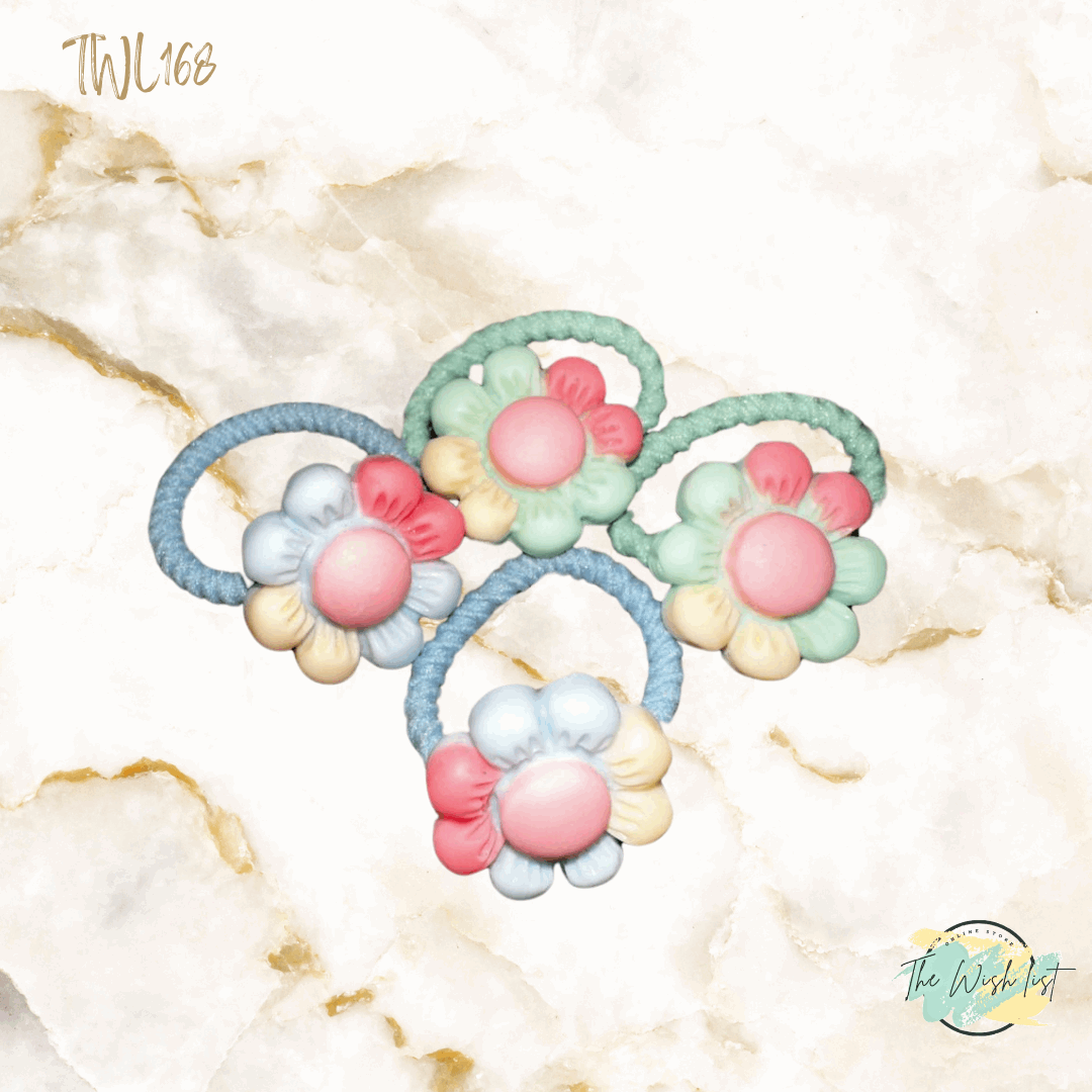 Character Hair Tie sets of 2 Pairs For Girls