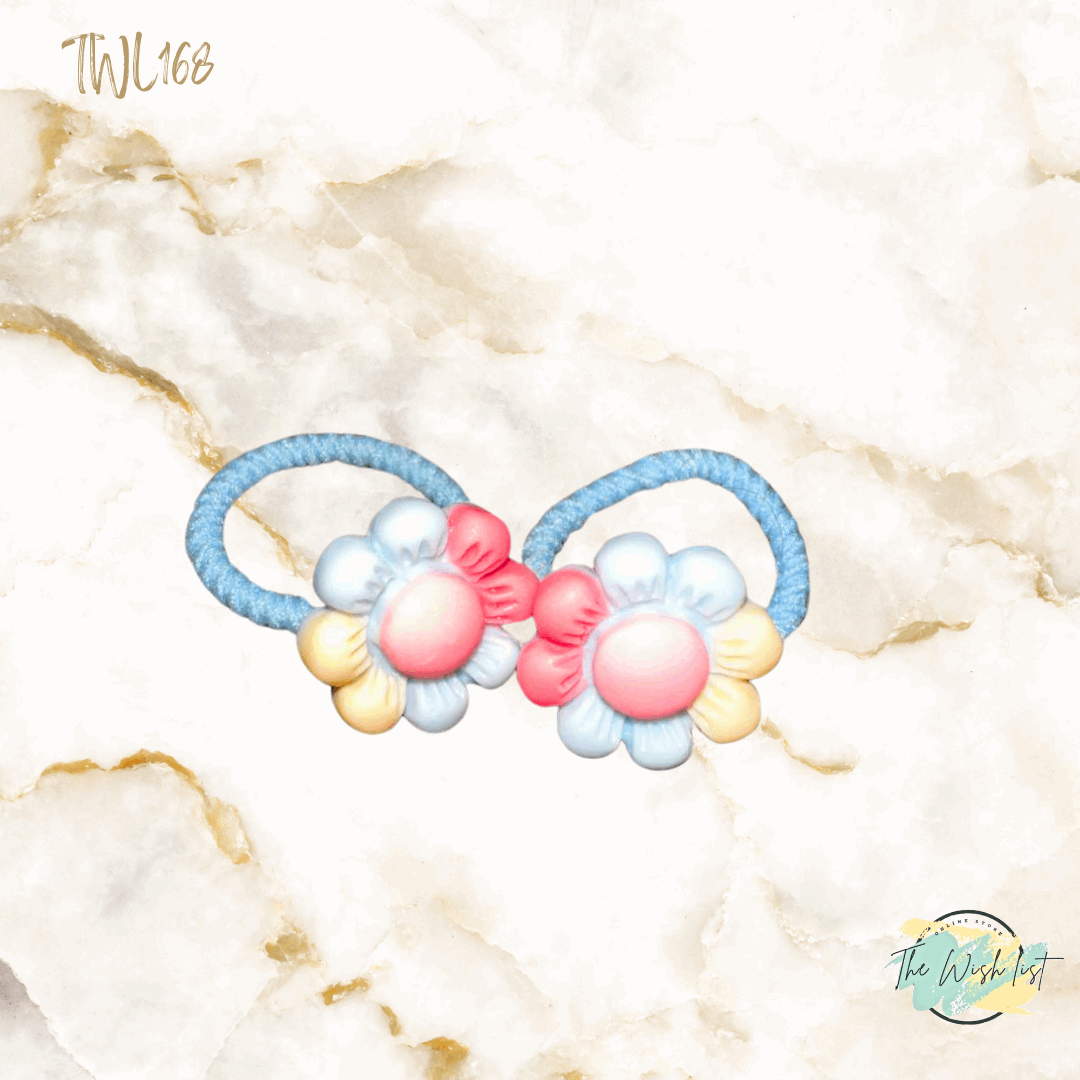 Character Hair Tie sets of 2 Pairs For Girls