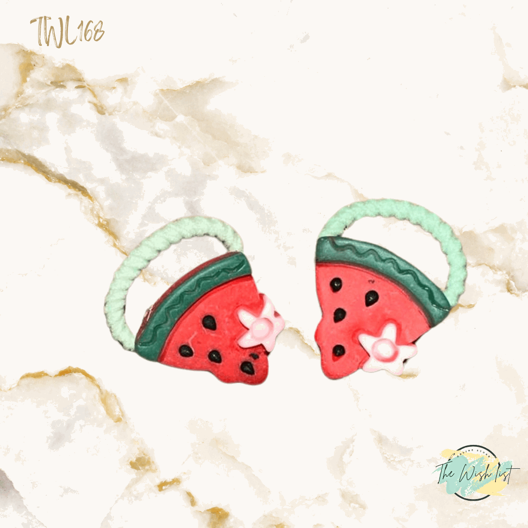 Character Hair Tie sets of 2 Pairs For Girls