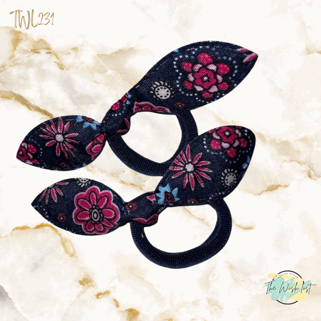 2Pce/ 3Pce Cute Rabbit Ears Hair tie