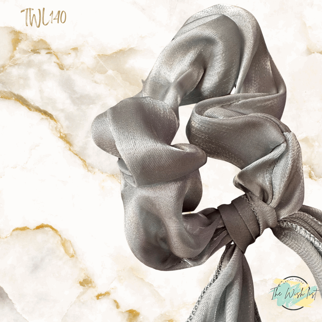 Ribbon and Scrunchie Hair Tie  For Daily Casual Outing Wear